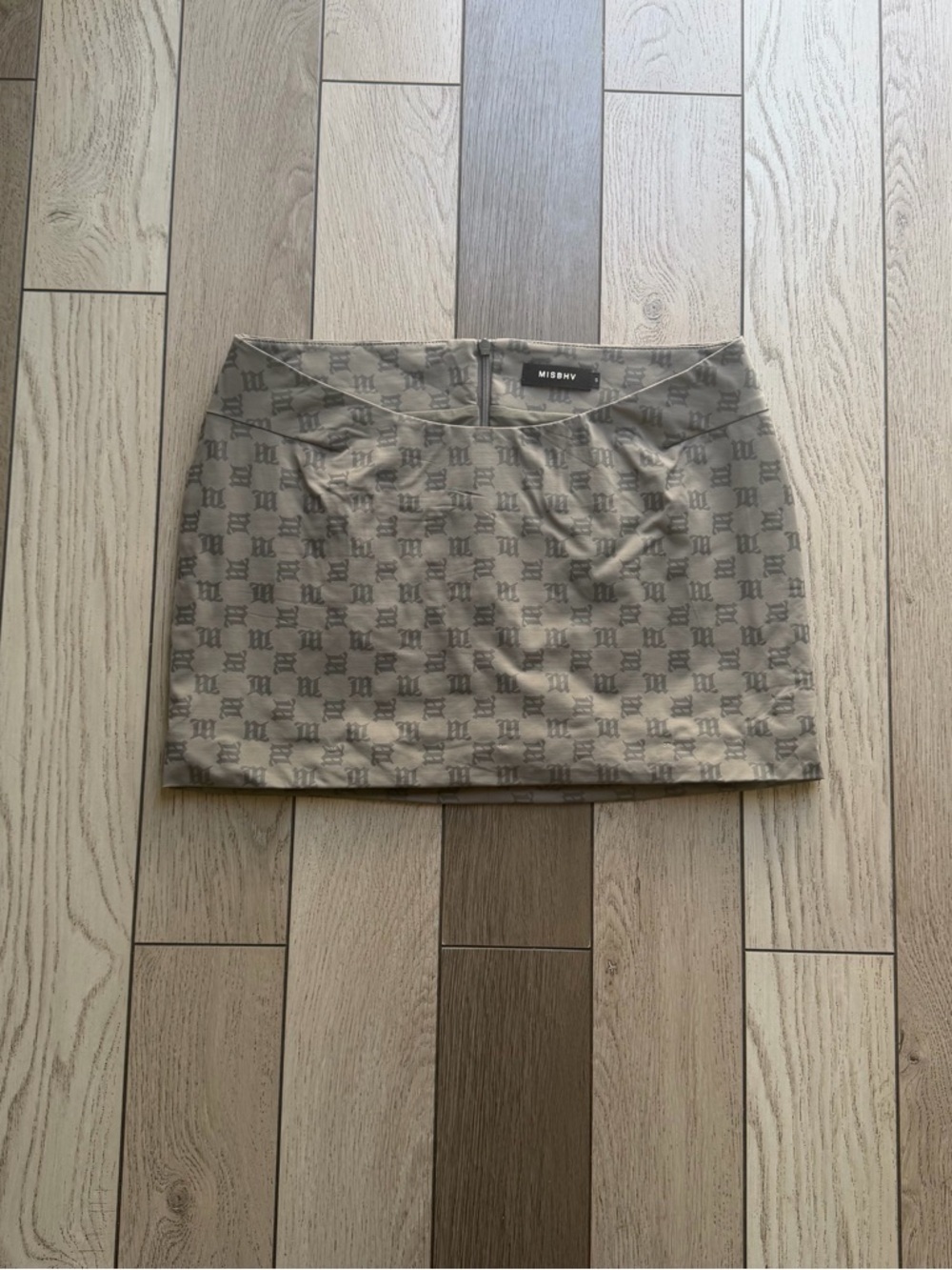 MIDBHV Monogram Jacquard Low Waisted Skirt size S
